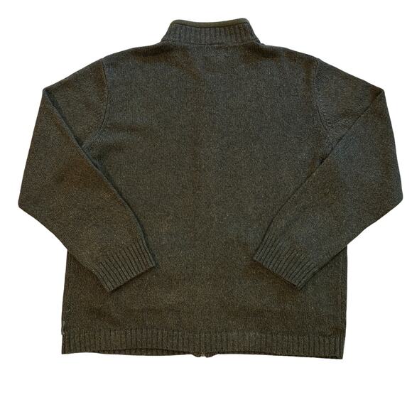 Woolrich Cardigan Sweater Mens Size XL Green Full Zip Long Sleeve Pockets Casual - Picture 2 of 10